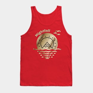 Golden sunset nightfall Tank Top